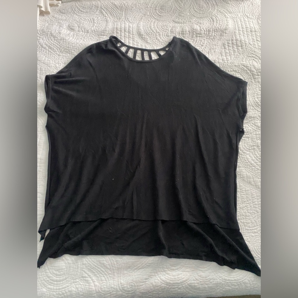 wishlist Black T Shirt Sweater Tunic Top Size S/M